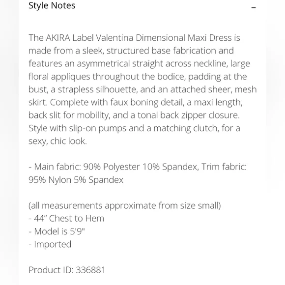 NWT Akira VALENTINA DIMENSIONAL MIDI DRESS IN BLACK, Black, Sz. M - Picture 13 of 14